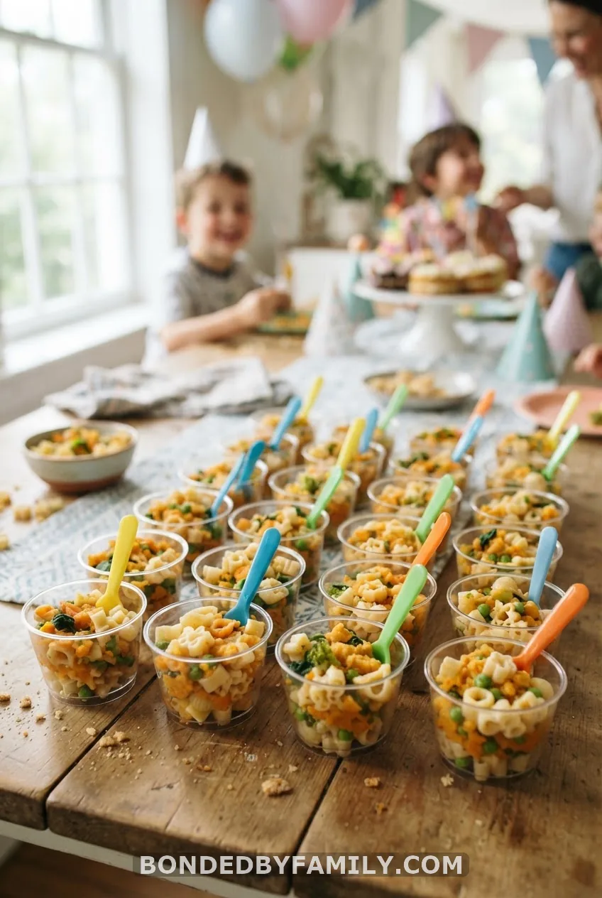 Baby Pasta Cups With Mashed Veggies