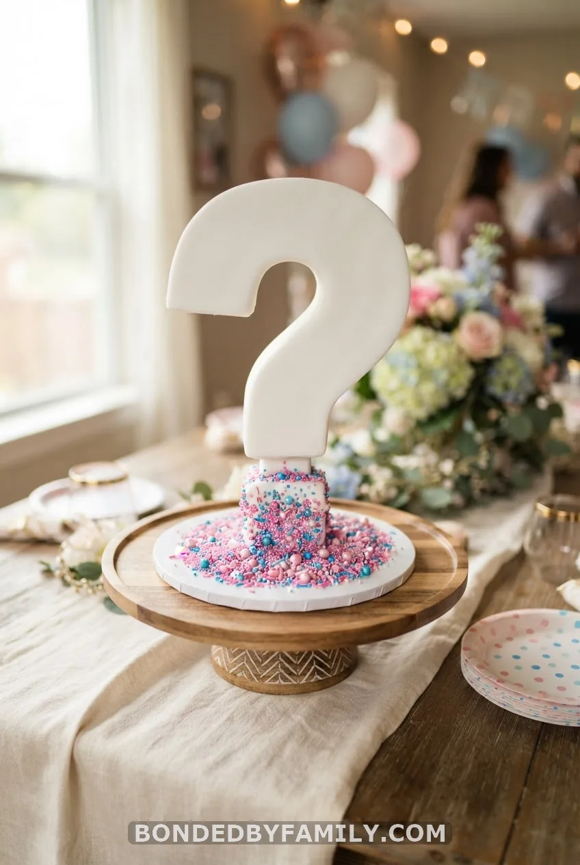 Question-Mark Shaped Showstopper Cake