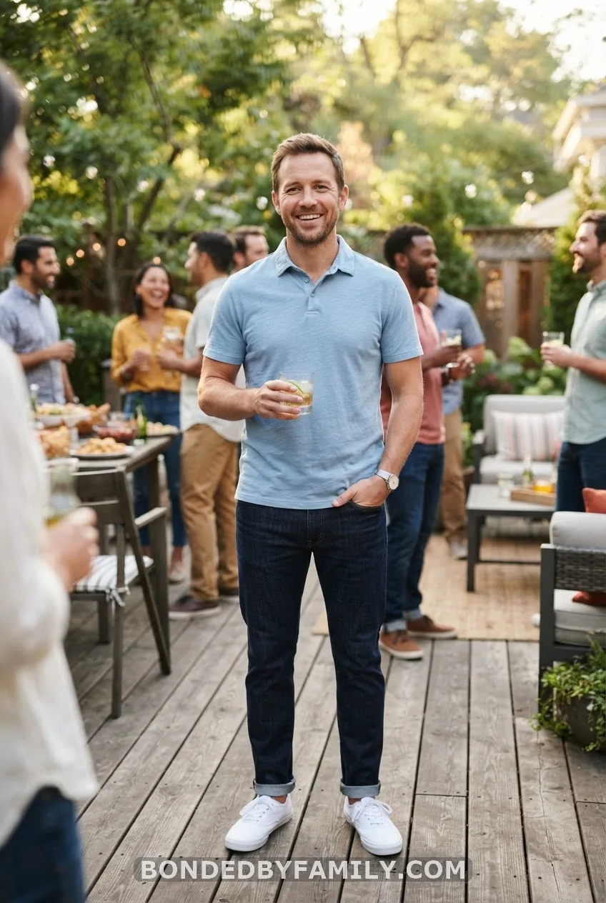 Men's Casual Look: Polo + Jeans