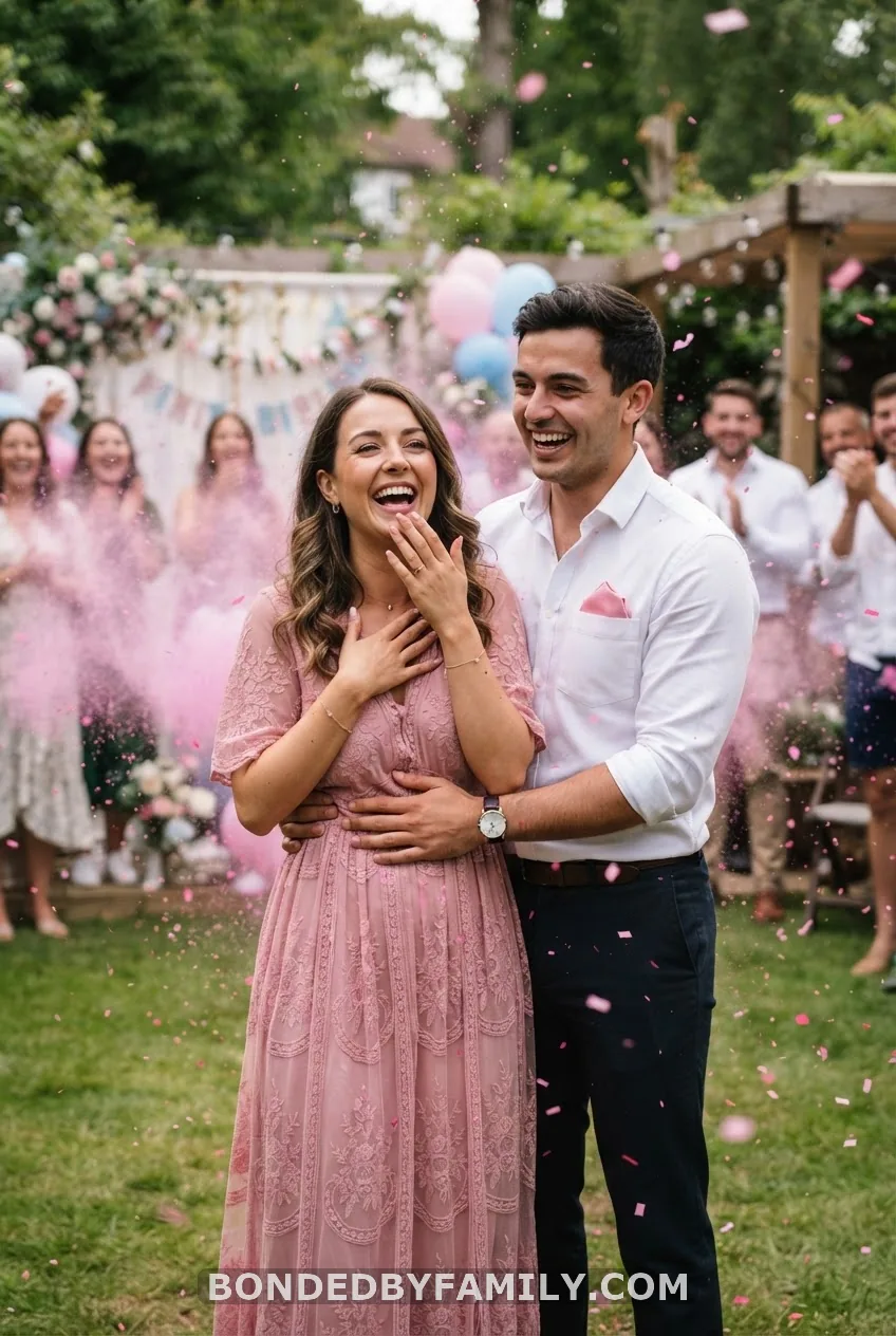 Couples' Coordinated Gender Reveal Outfits