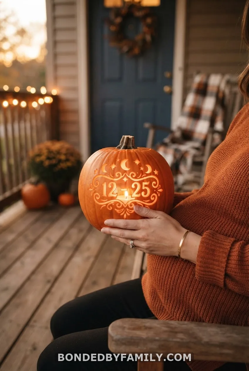 Due Date Carved Pumpkin