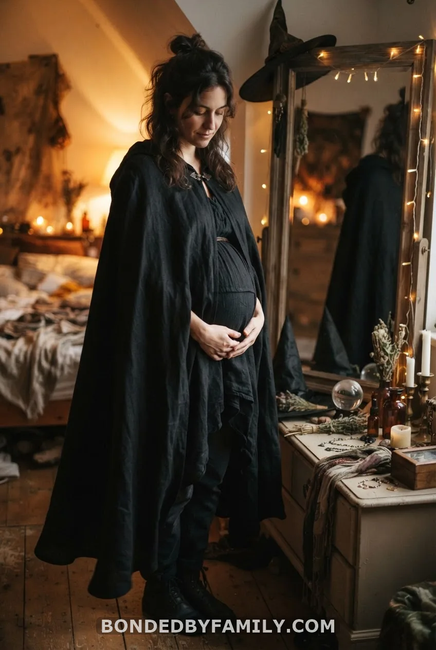 Costume Logistics for Concealing a First-Trimester Bump
