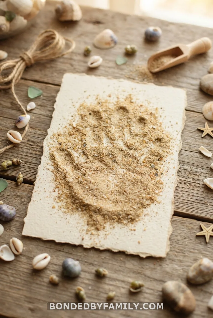 Sand and Glue Beach Card