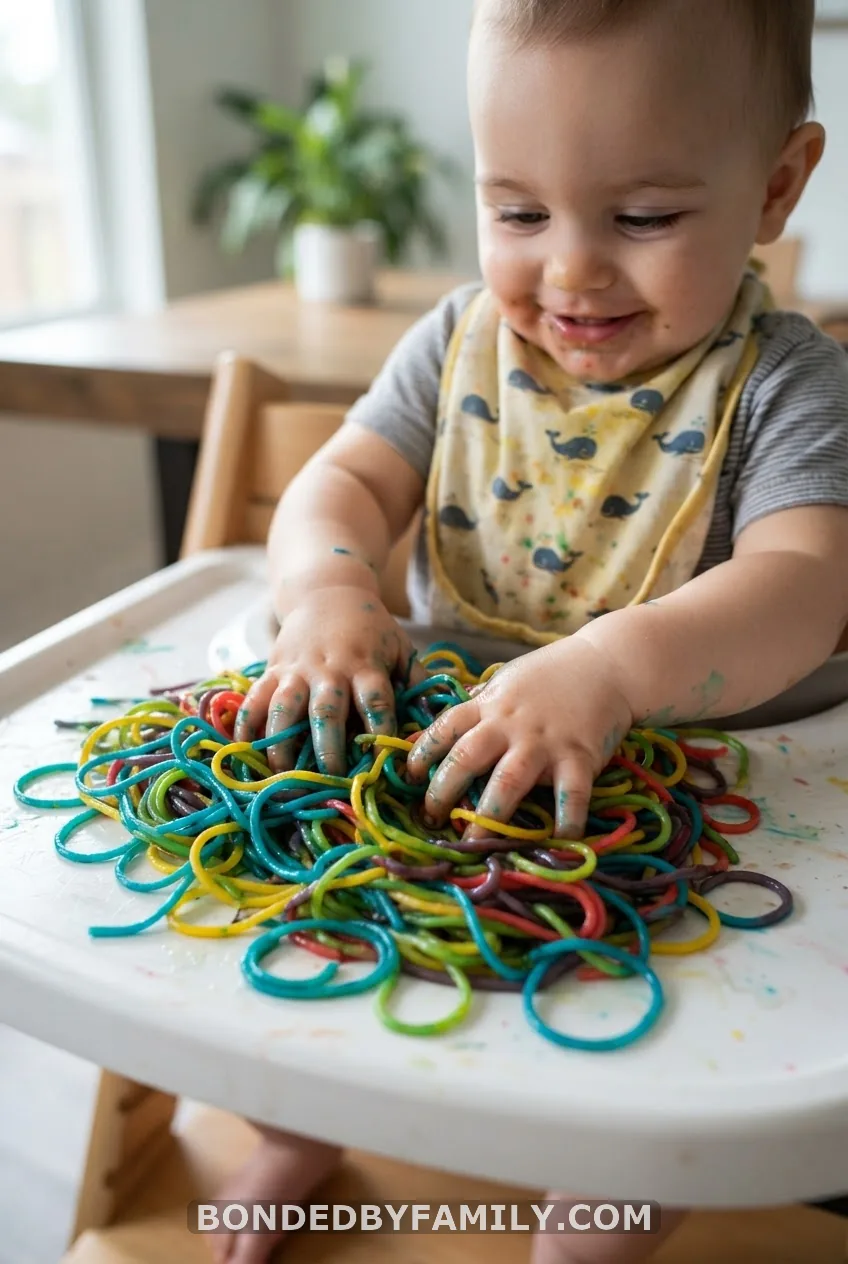 Spaghetti Sensory Painting