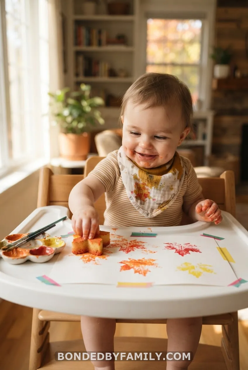 Potato and Sponge Stamp Painting