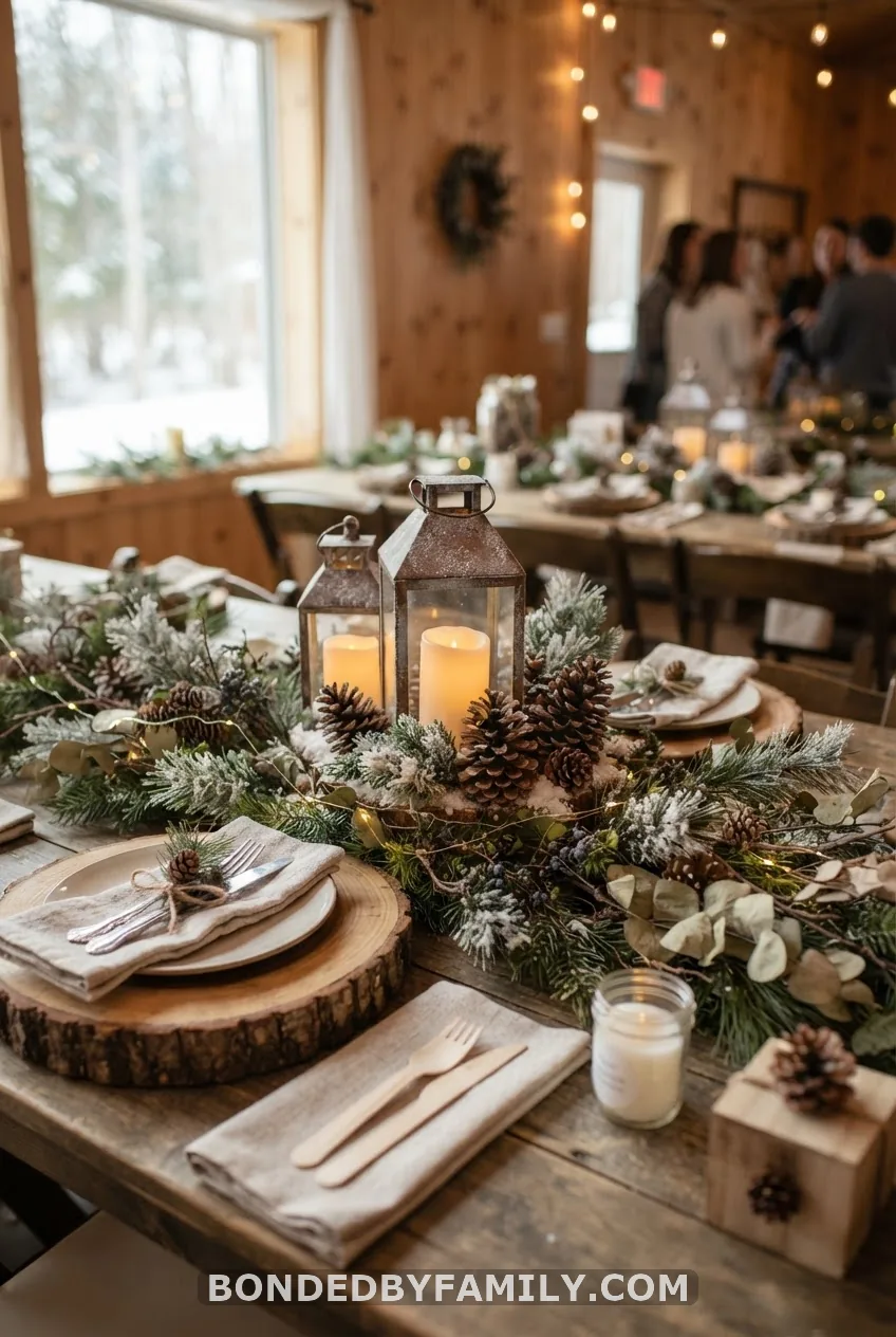Frosted Forest: Rustic Woodland January Shower