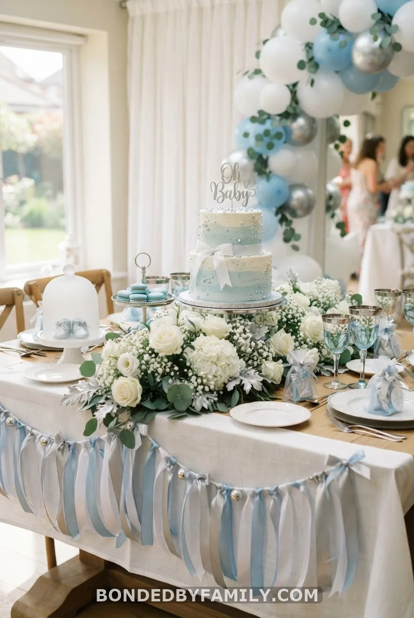 Coming Up Roses: A Soft Blue and Silver Theme