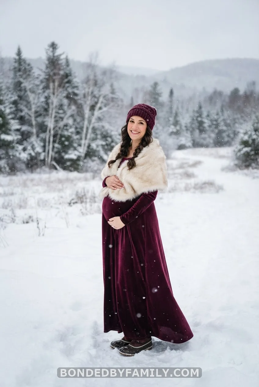 Winter Maternity Photoshoot Outfit