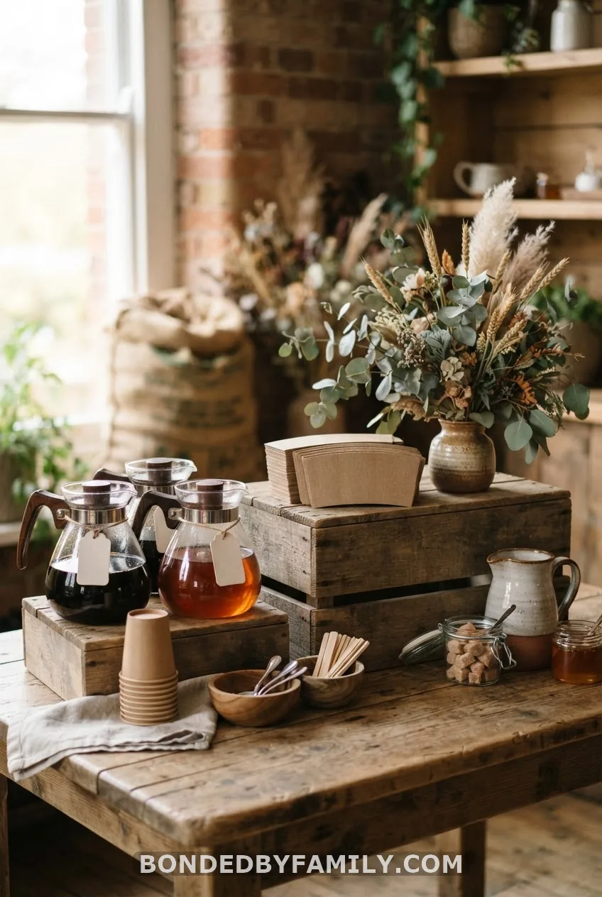 A "Baby Is Brewing" Coffee & Tea Station