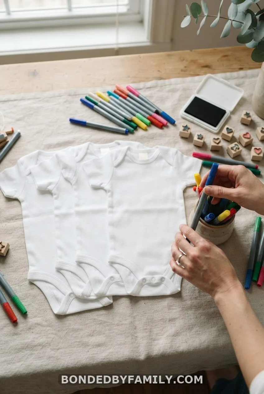 One Low-Stress Activity: Onesie Decorating