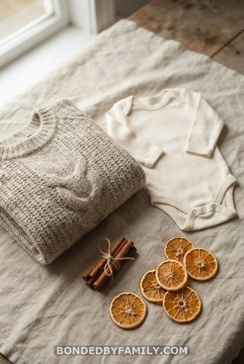 Sweater and Cinnamon Stick Flat-Lay