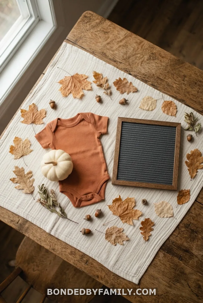 Little Pumpkin Onesie Flat Lay