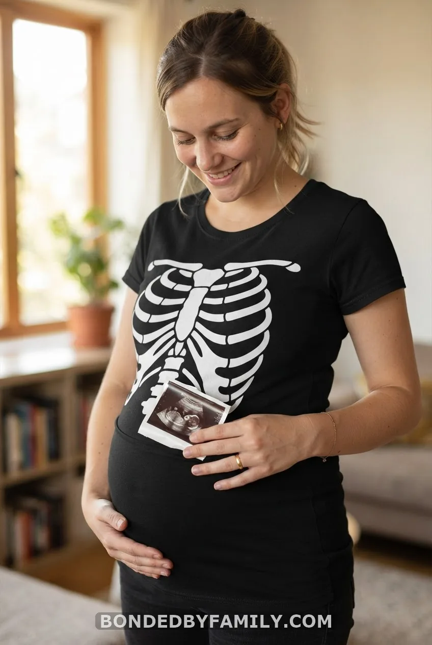 Skeleton Shirt Sonogram Peek