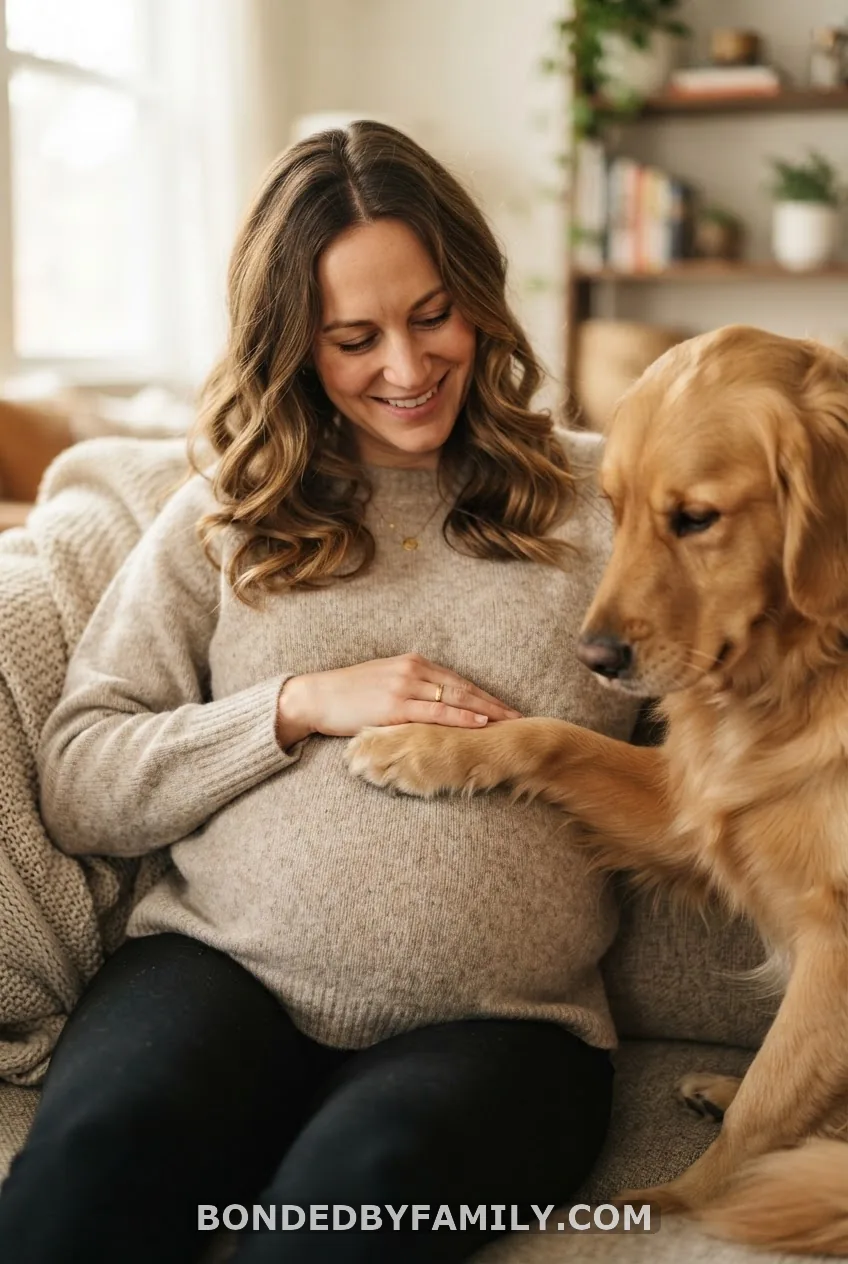 Paw-on-the-Bump Photo