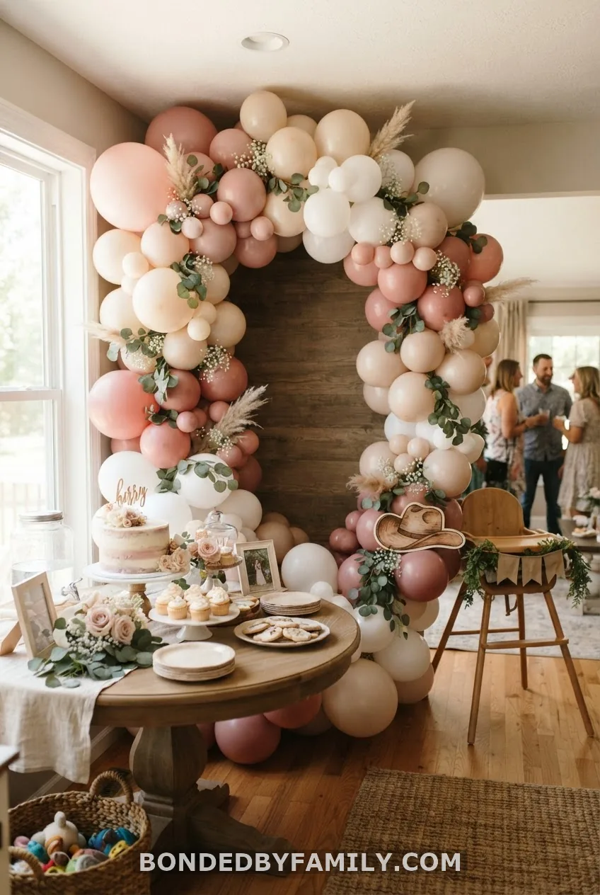 Hang a Pink Cloud Balloon Garland as Your Backdrop