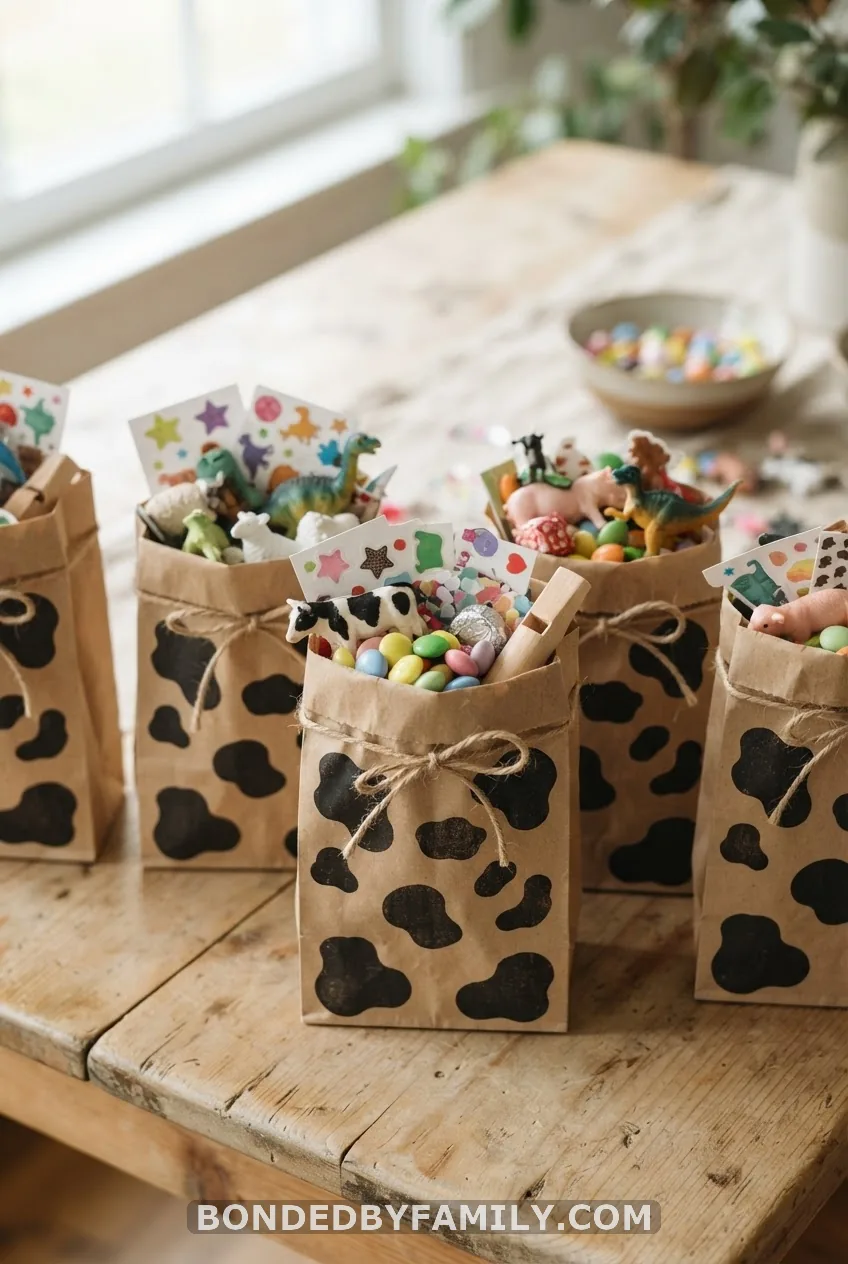 Fill Favor Bags With Mini Toy Story Toys and Stickers