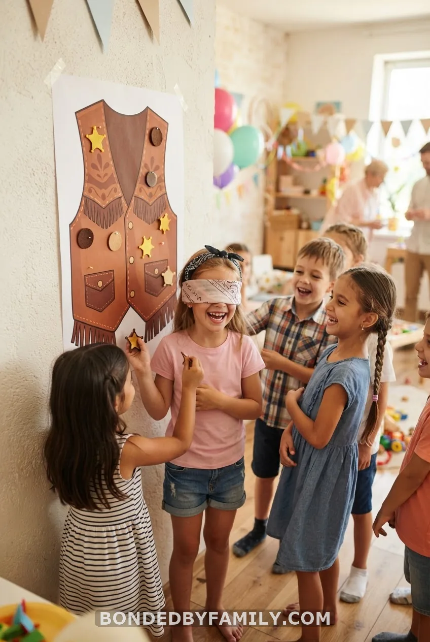 Run a Pin the Sheriff Badge Game