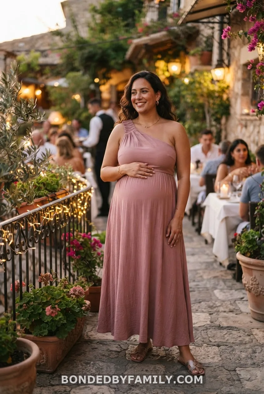 One-Shoulder Maxi Dress