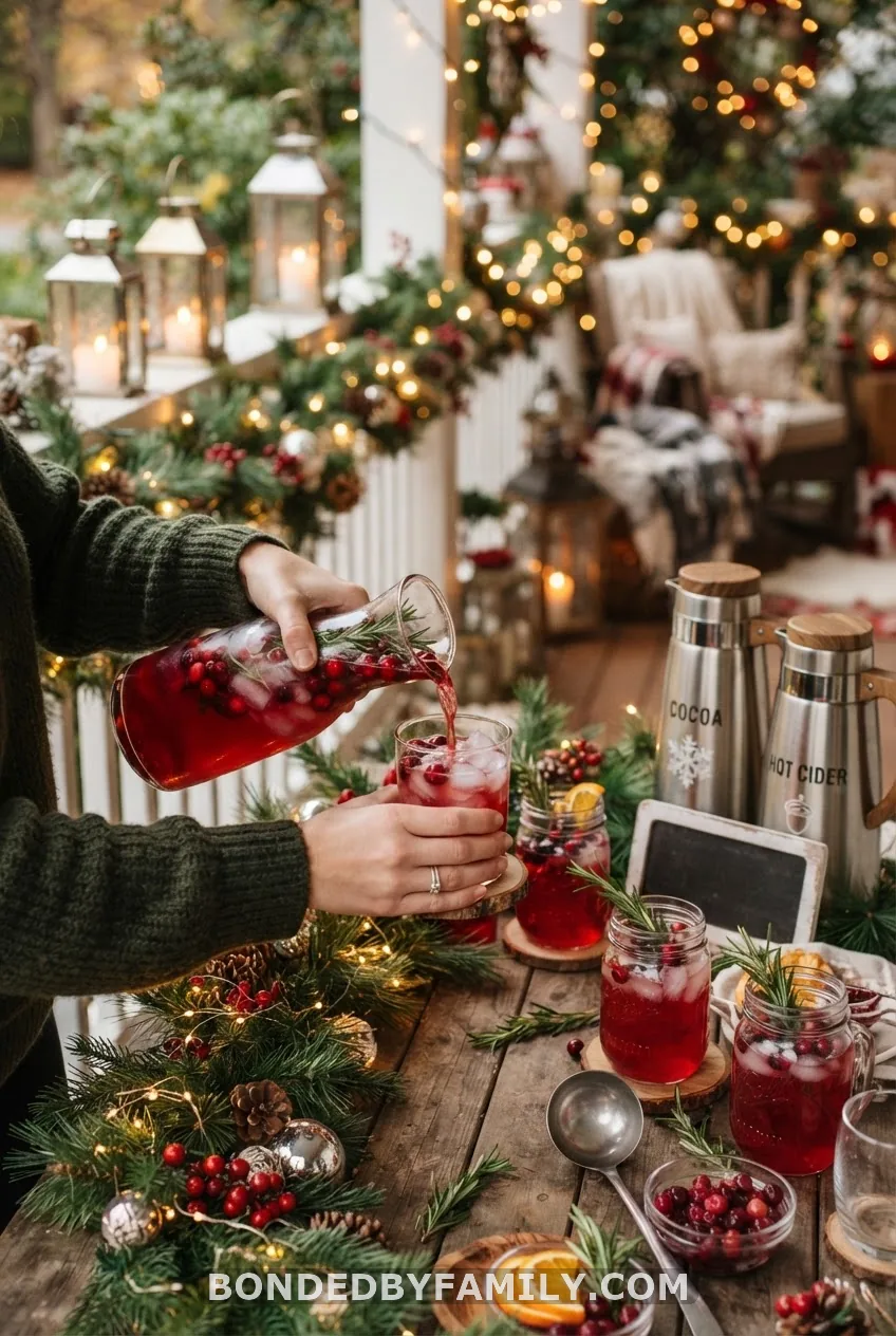 Signature Mocktail and Cocoa Thermos Station