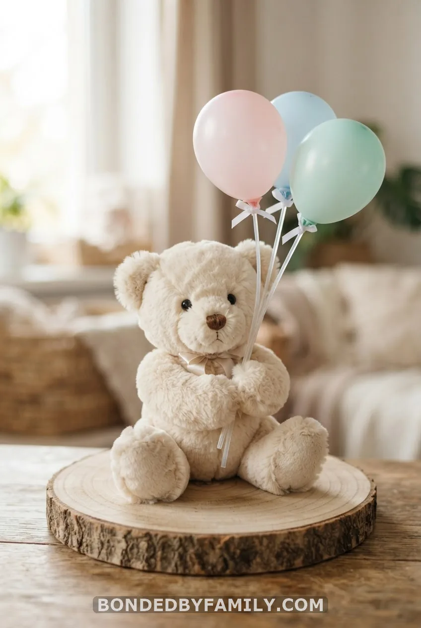 Classic Teddy Bear Balloon Stick Centerpiece