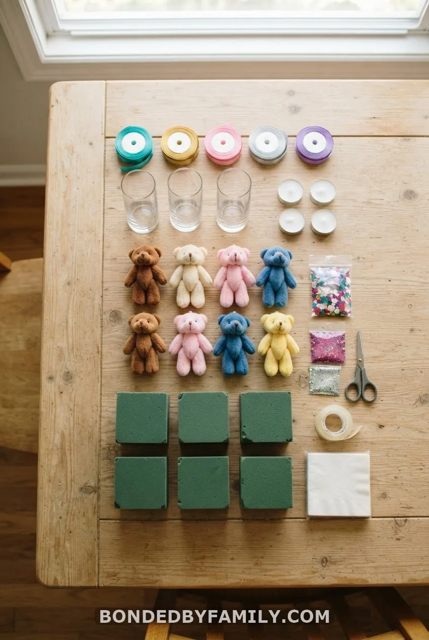 Dollar Tree Teddy Bear Centerpiece Under $10