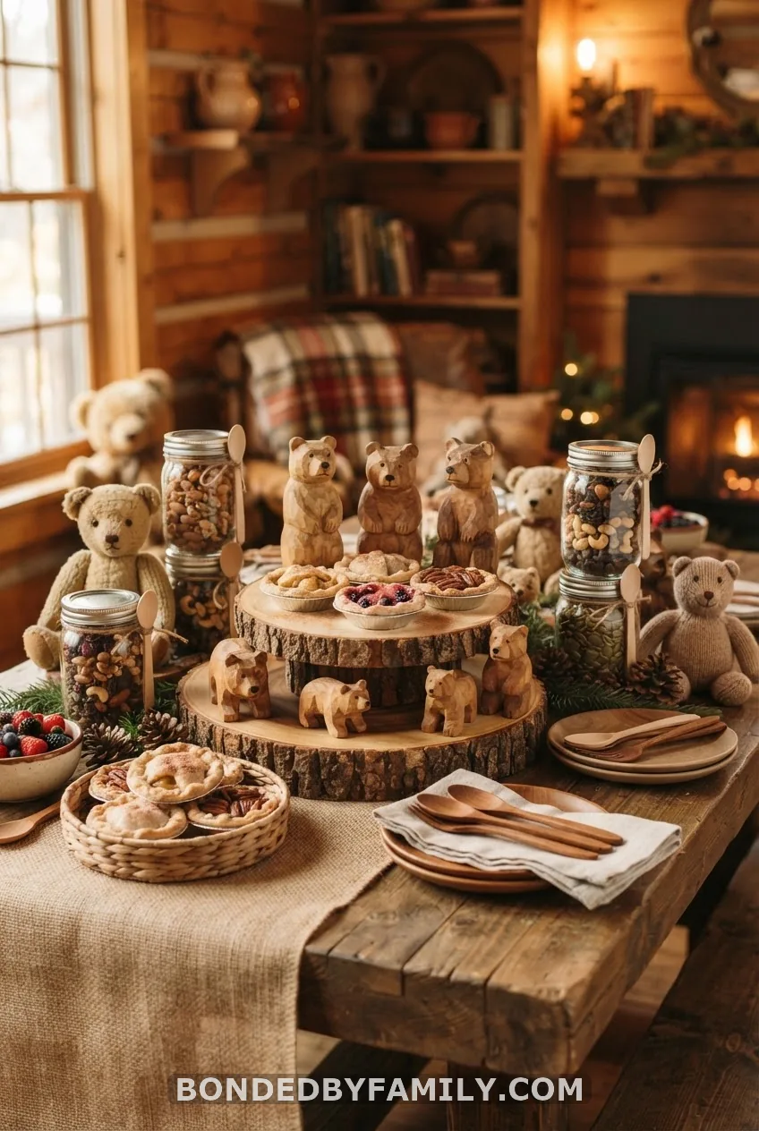 Rustic Teddy Bear Dessert Table