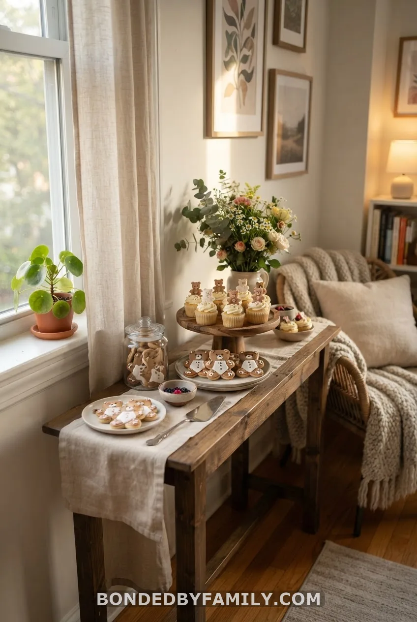 Small-Space Teddy Bear Dessert Table
