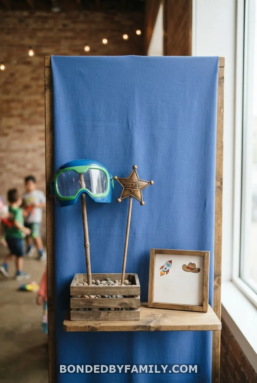 How to Build a Buzz and Woody Photo Prop Corner