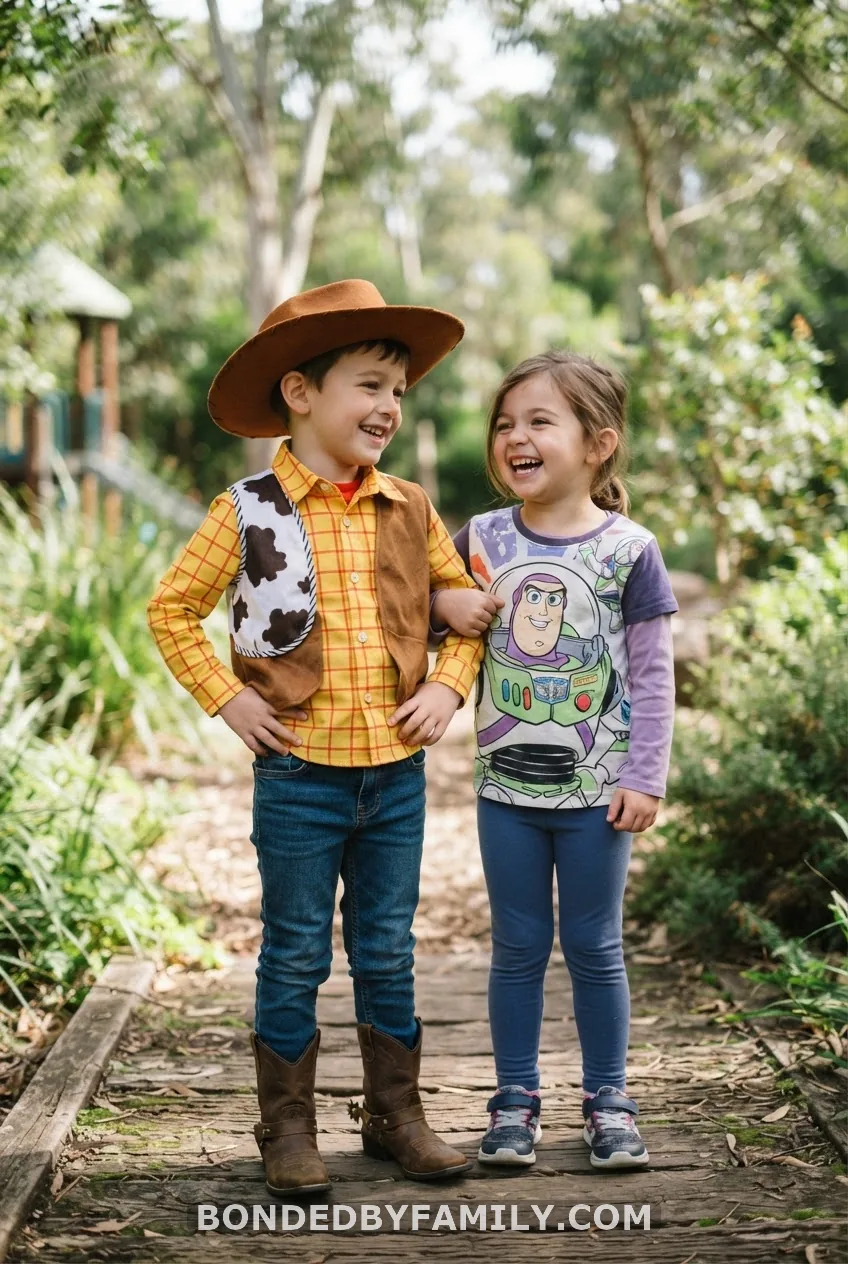 Dress the Birthday Kid as Woody or Jessie, Everyone Else in Graphic Tees