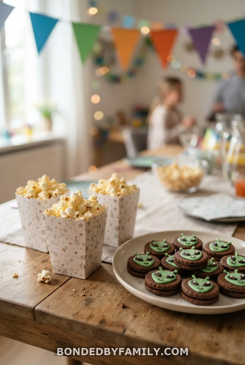 The Dessert Table: Popcorn Boxes, Oreos & Dino Dirt