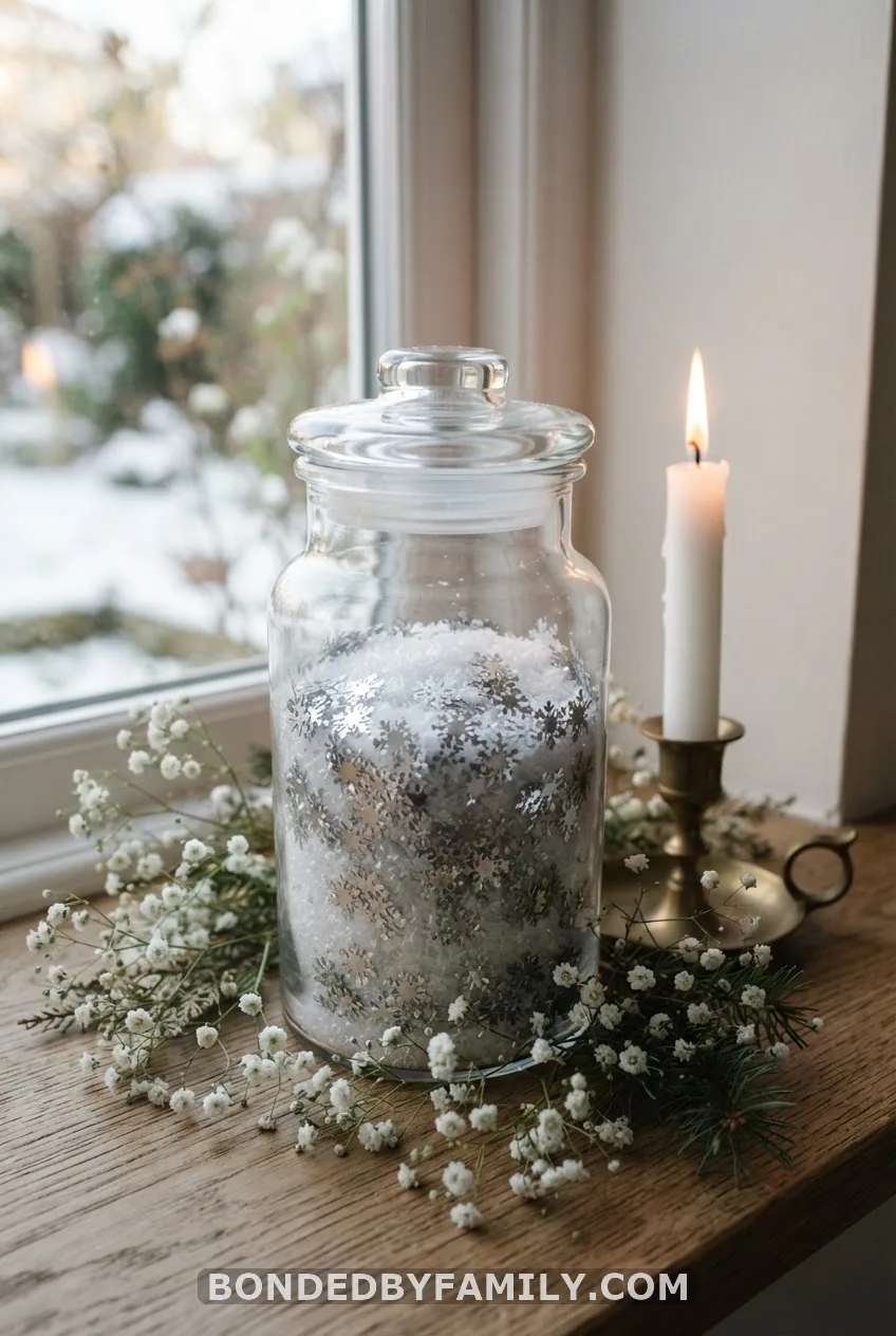 Classic Winter Wonderland Snowflake Centerpiece