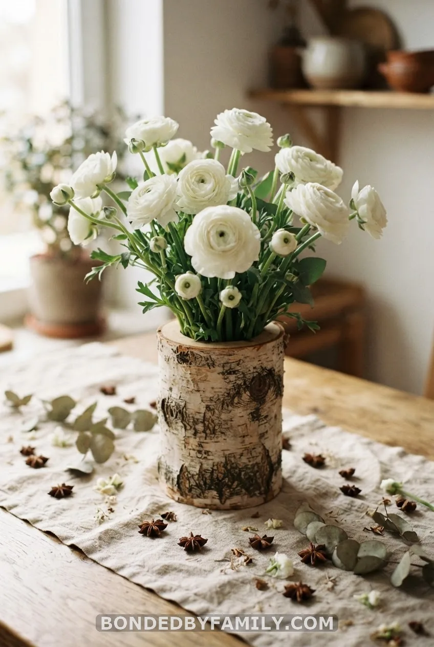 Birch Log & Star Anise Natural Centerpiece