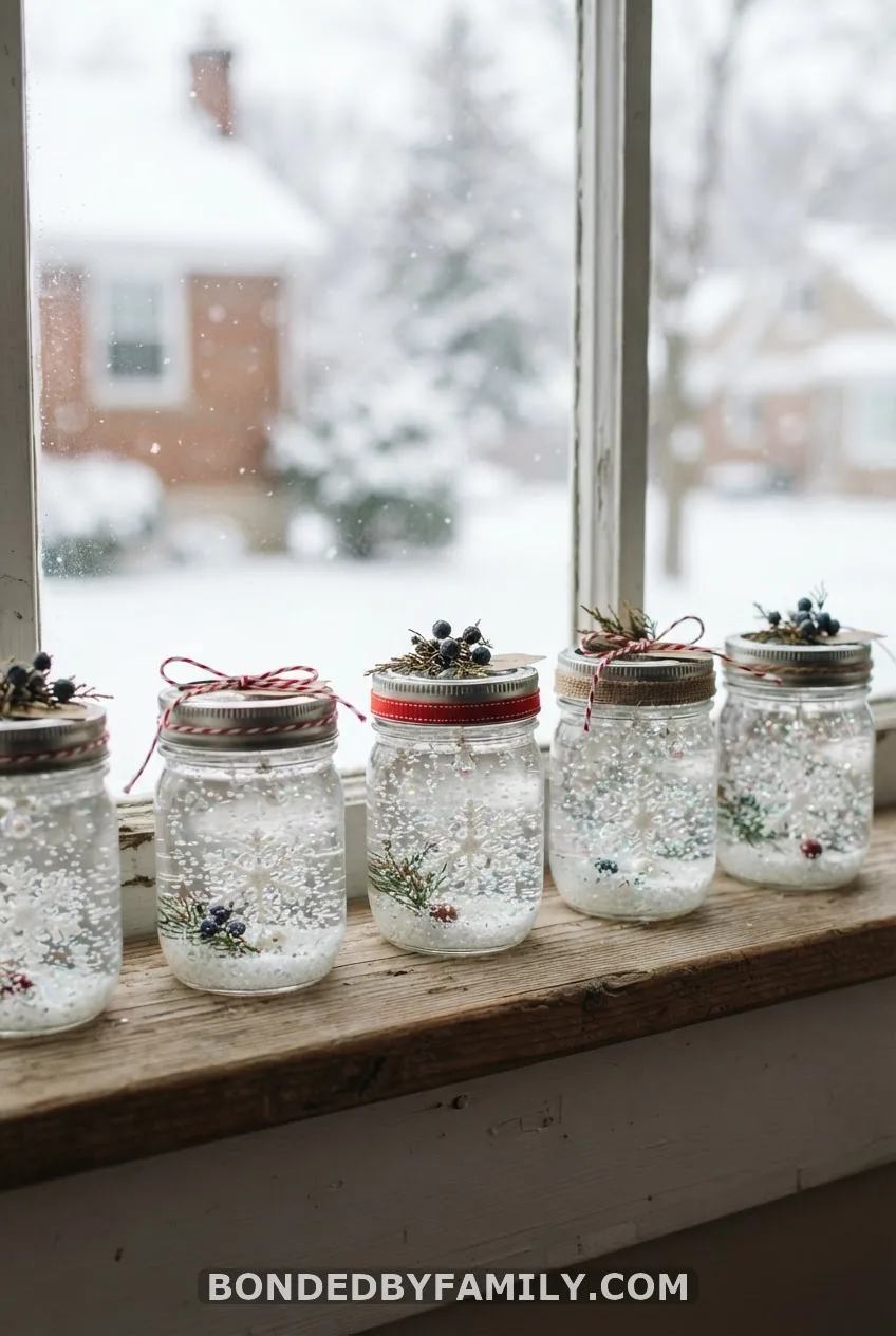 Snow Globe Mason Jar Favors