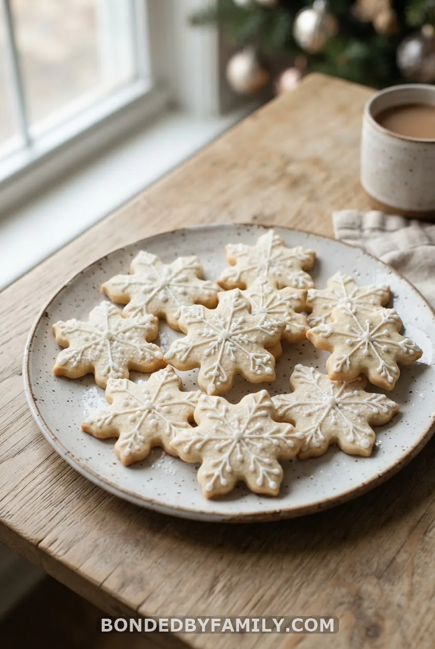 Snowflake Sugar Cookies With Royal Icing