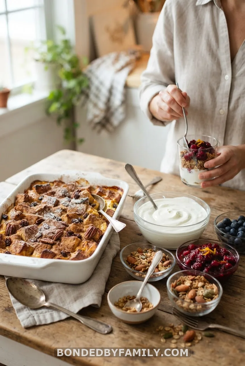 Overnight French Toast Casserole Brunch Bar