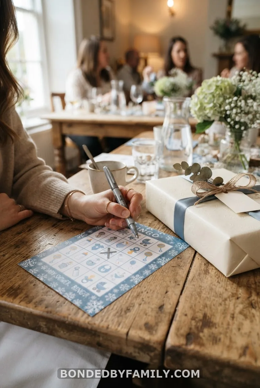 Snowflake Baby Shower Bingo (Gift-Opening Game)
