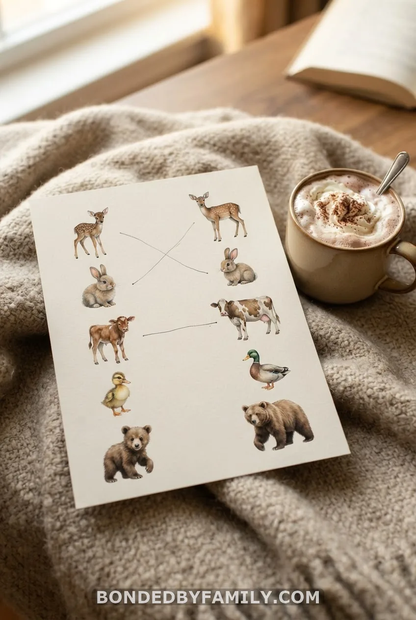 Baby Animal Winter Matching