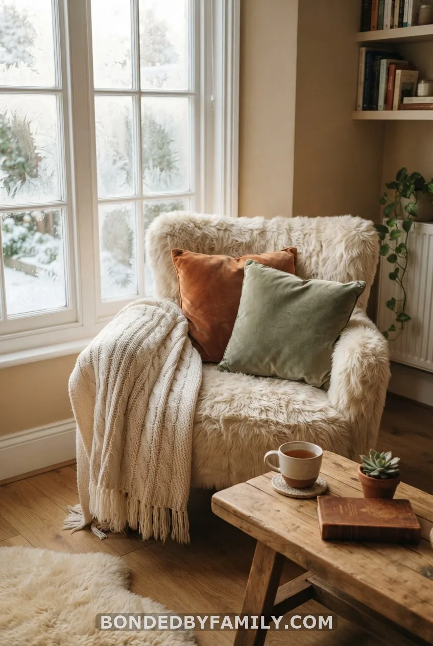 Cozy Faux Fur Lounge Corner