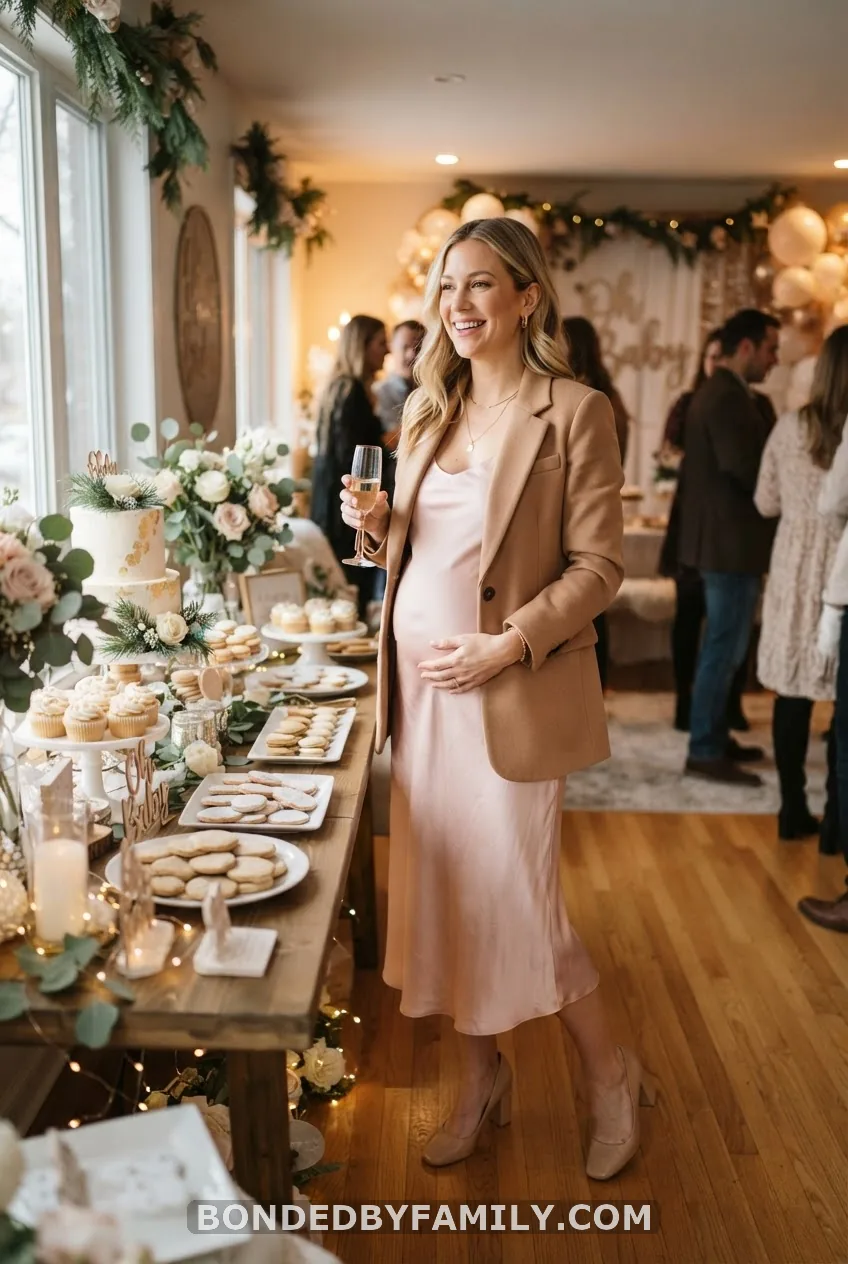 Satin Dress + Tailored Blazer