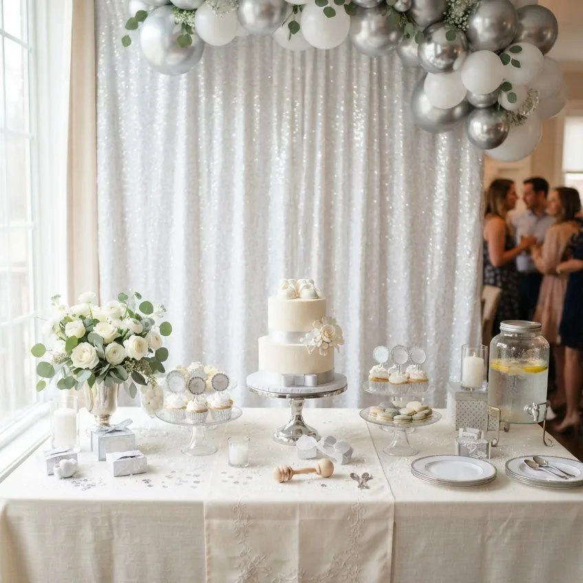 Go Classic With a Snowy Ivory-and-Silver Theme