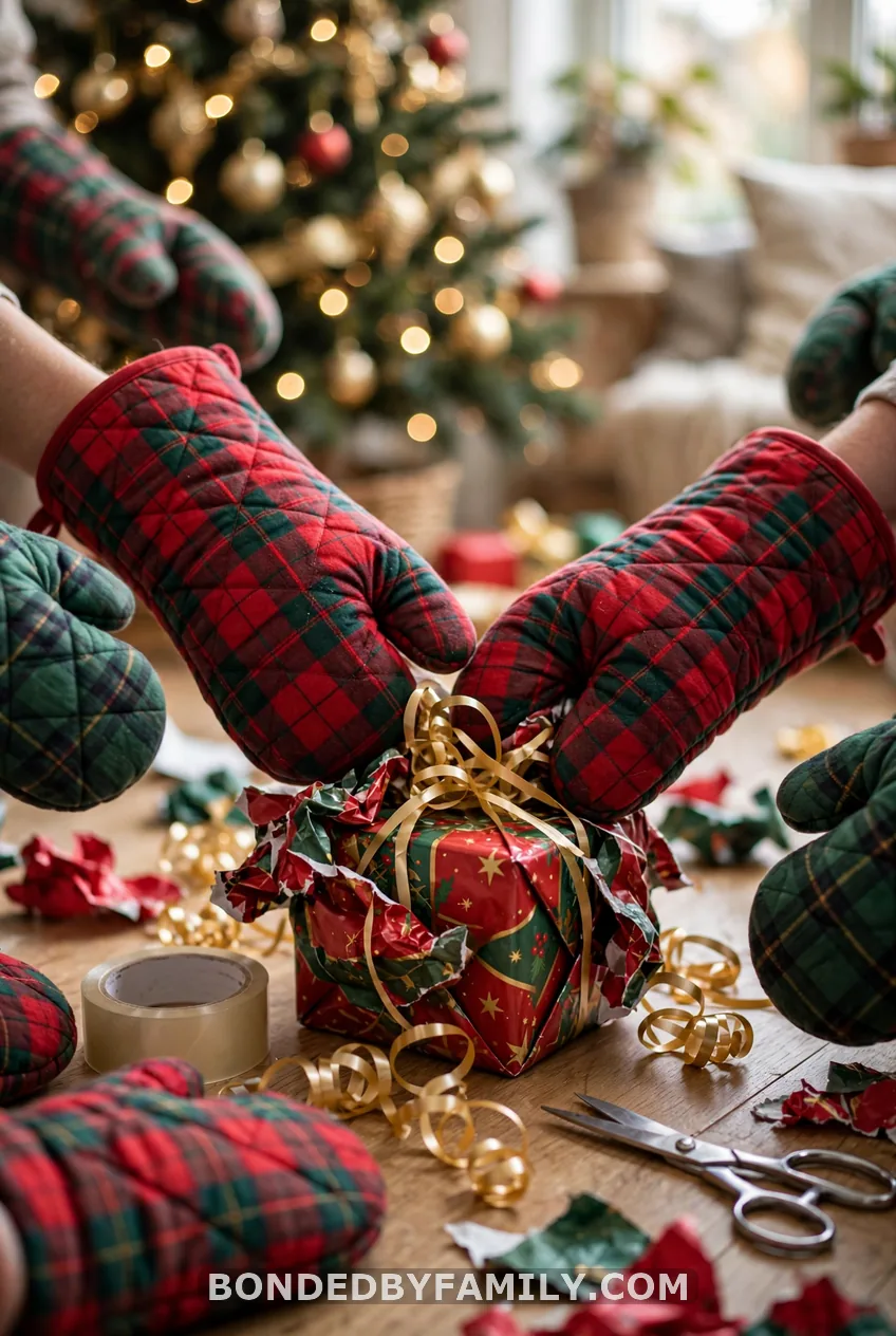 Gift Wrap Relay Race