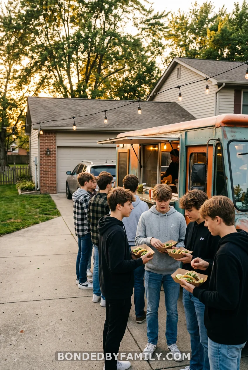 A Food Truck in the Driveway