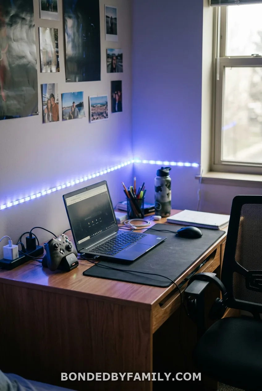 LED Strip Lights and a Controller Charging Dock