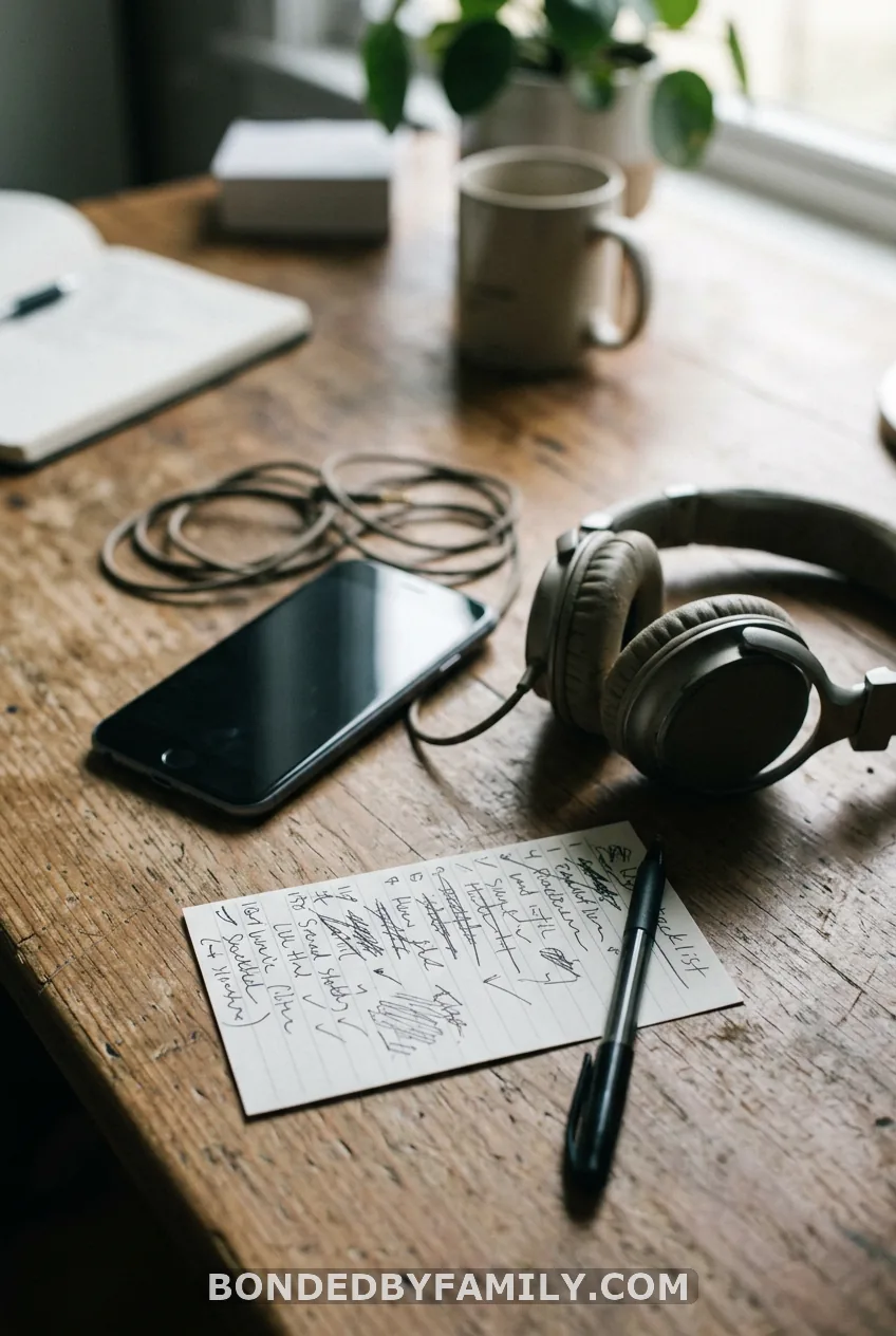 A Custom Playlist With a Printed Tracklist