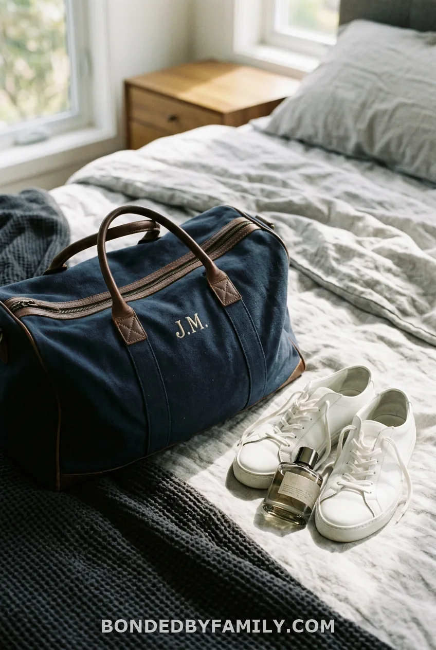 A Splurge: Duffle With His Name, or Cologne