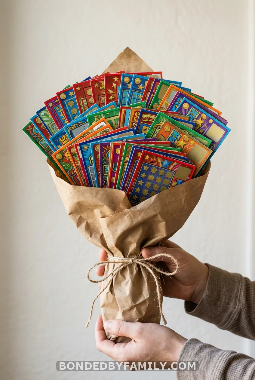A Lottery Ticket Bouquet