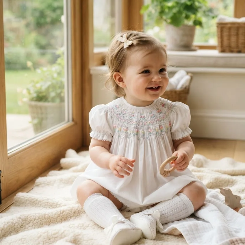 The Classic Smocked Bubble or Bishop Dress
