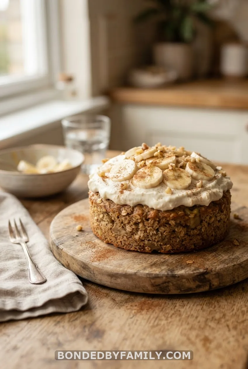 Banana Oat Smash Cake