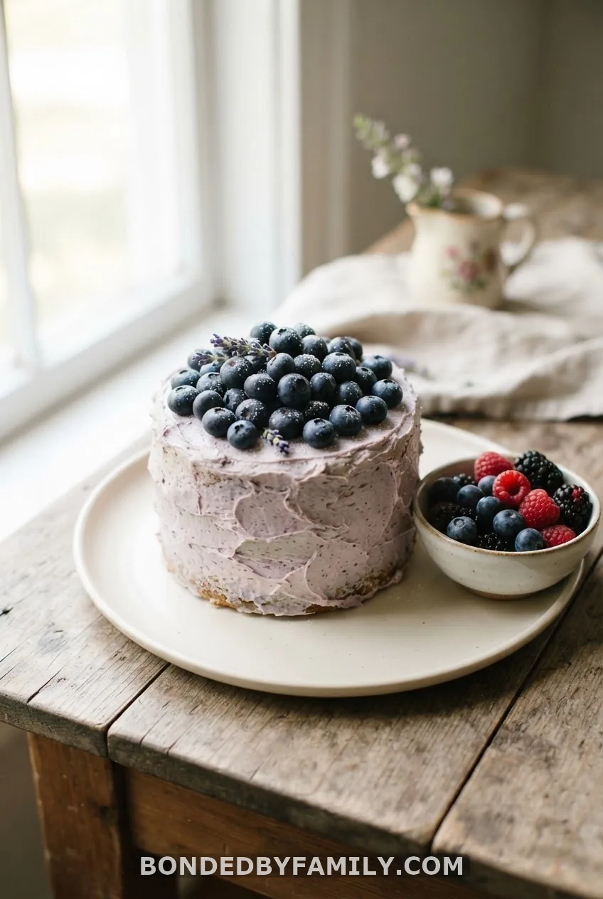 Blueberry Smash Cake