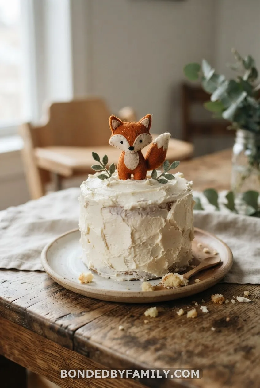 Woodland Animal Smash Cake